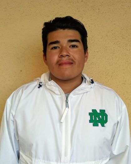 A LoyalTeach student in a University of Notre Dame jacket